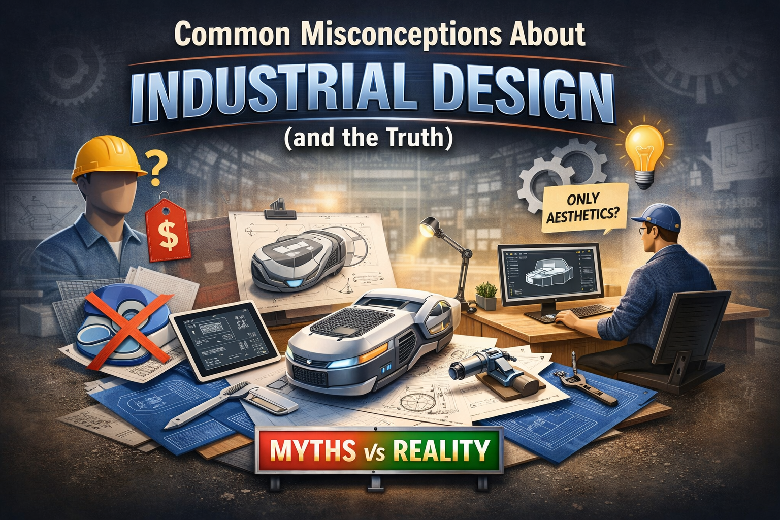 industrial design misconceptions