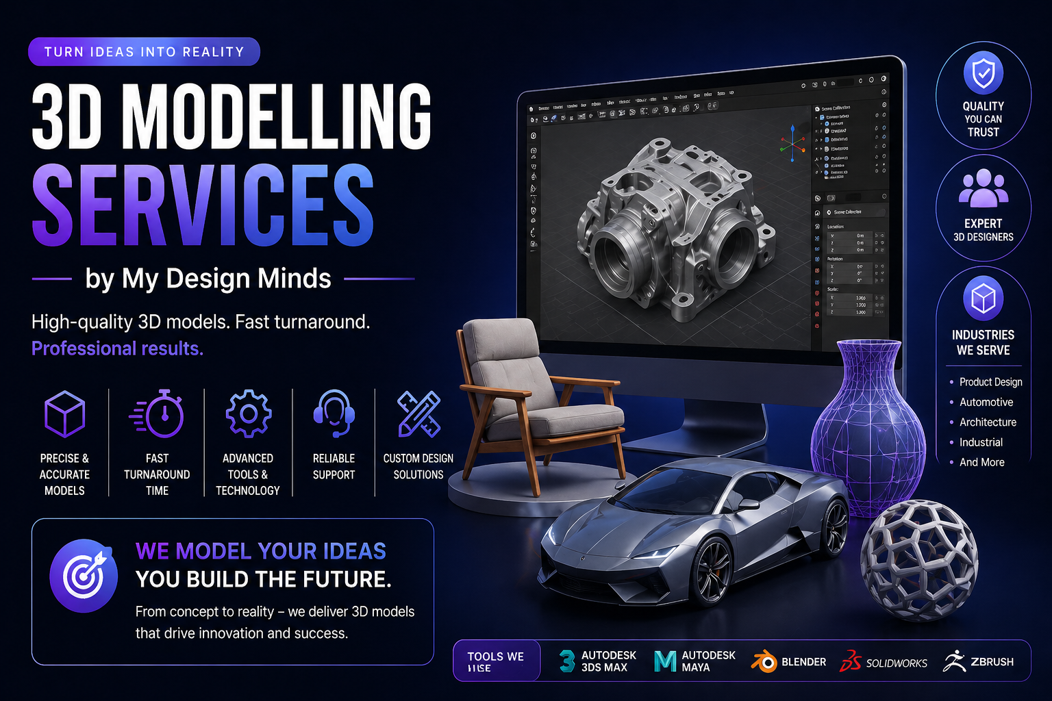 High-Quality 3D Modelling Services